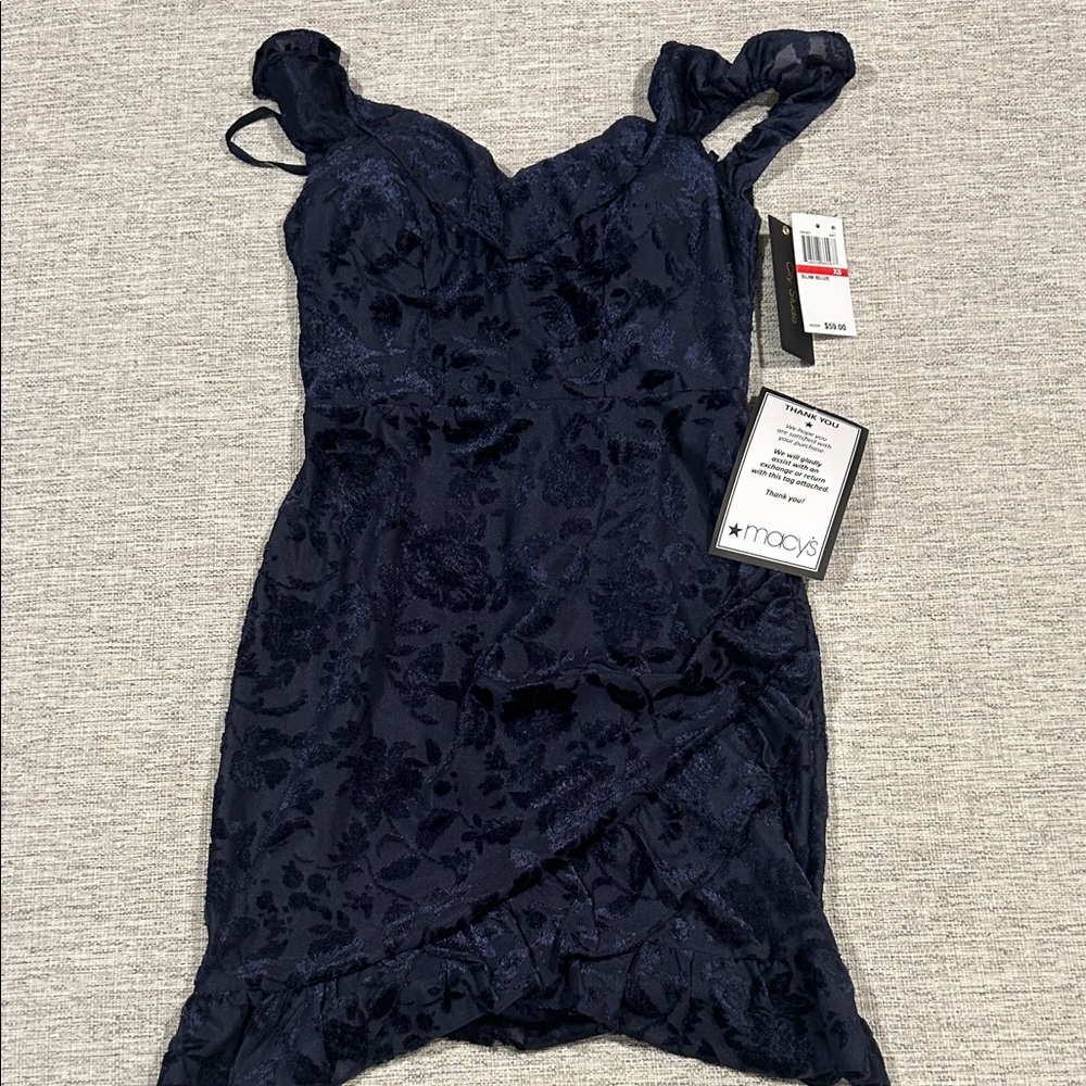 Elegant Navy Blue Dress